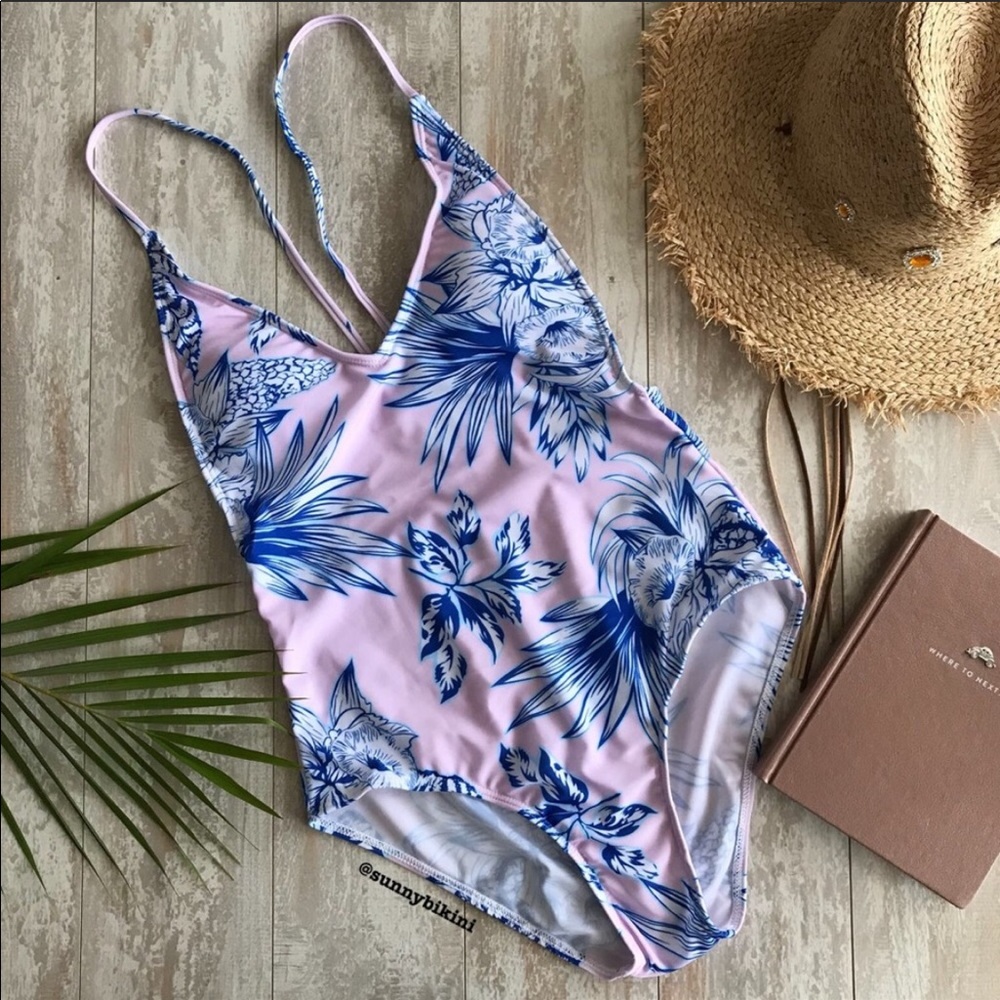 NWT One Piece Flower Swimsuit - Picture 2 of 8